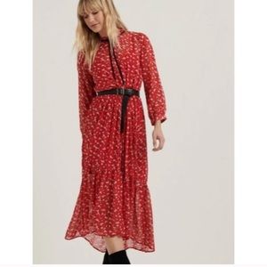 Lucky Brand Ryan Floral Georgette Maxi Dress